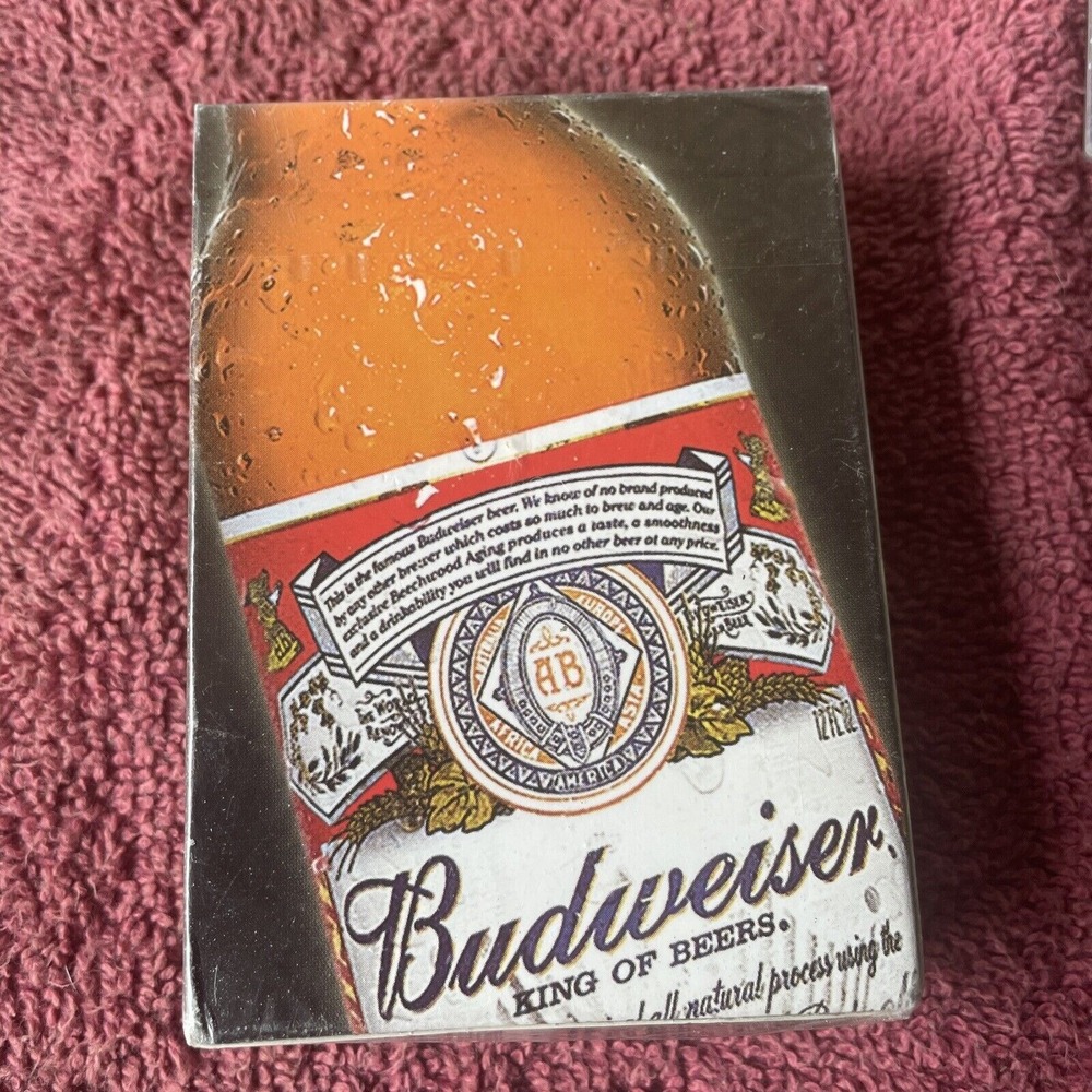 Budweiser Bottle Playing Cards 2007 Sealed New Vegas Brand‎